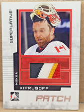 2009-10 In the Game Superlative Miikka Kiprusoff Patch Silver #SP-15