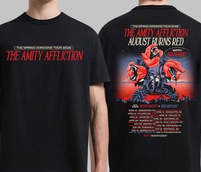 The Amity Affliction The Spring Horizons Tour 2026 T ShirtT-Shirt