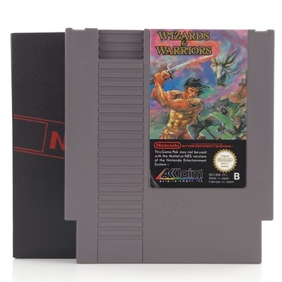 Nintendo NES Spiel: Wizard & Warriors - Modul Cartridge Acclaim (PAL-B EEC)