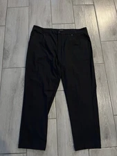 VRST Golf Pants Men's 38x32 Black Commuter Flat Front Casual Golf Dress Pant $68