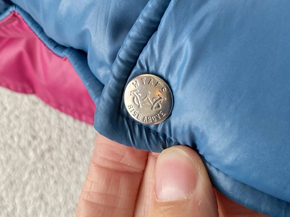 WTAPS blue DAZED & CONFUSED TAFFETA NYLON DOWN PUFFER VEST S/M Lima Packers - Image 4 of 4