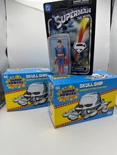NEW McFarlane Toys DC Super Powers Skull Ship, Brainiac Lot of 2 & Superman ‘77