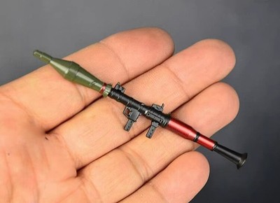 1/12 Scale Metal 3.34'' RPG Rocket Launcher Model Fr 6'' Action Figure Custom