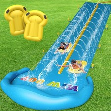 Extra Long Water Slide for Kids Adults, 32.8 FT Inflatable Slip Water Slides