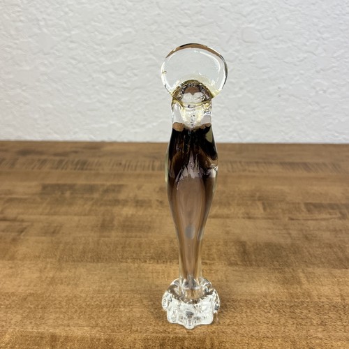 Murano Praying Madonna Vintage Venezia Glass Sculpture Purple - Picture 5 of 13