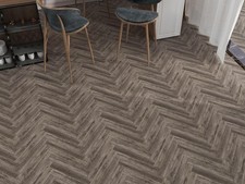 SPC Vinyl Herringbone Click Lock Flooring – 6.5mm, Wood Effect, 1.11m²
