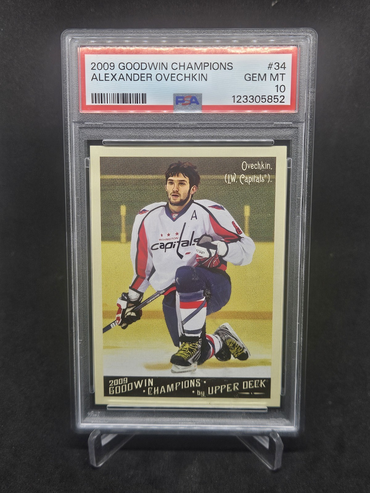 2009 Upper Deck Goodwin Champions Alex Ovechkin Washington Capitals PSA 10