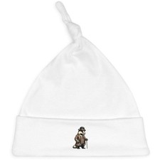 'Badger With Walking Cane' Baby Beanie Hat BH00030545