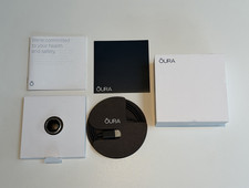 Oura Ring Gen3 Heritage Silver Titanium Band Ring Size 9 with Box & Charger