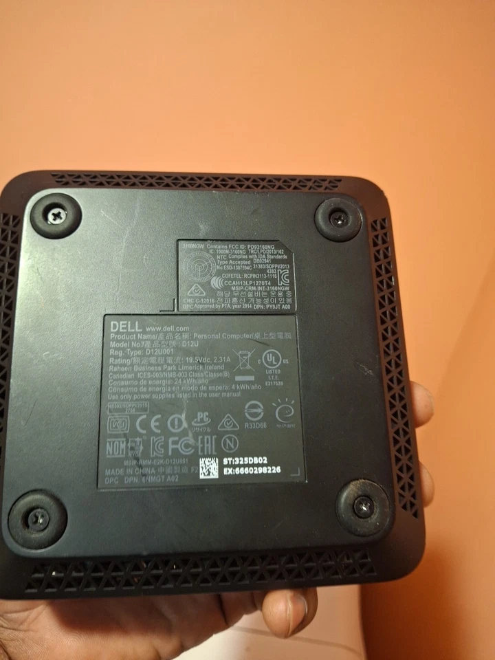 Dell Micro D12U Intel Celeron J1800 2.41GHz 2GB RAM 32GB SSD Windows 10 Home - Image 3 of 4