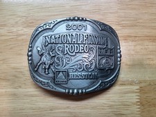 2001 Hesston National Finals Rodeo NFR Youth Size NOS Belt Buckle