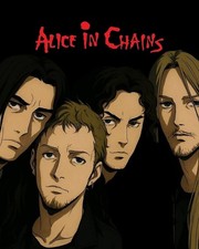 Alice In Chains Cartoon Portrait Poster, Unframed Poster Wall Art Print