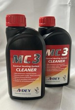 2 x 500ml Adey MC3 Central Heating System Cleaner Liquid (2 PACK)