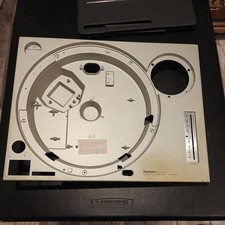 Technics SL-1200MK2 Silver Aluminum Plinth Cabinet GOOD CONDITION  PARTS 