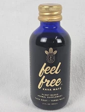 Feel Free Kava Maté 2oz Bottle by Botanic Tonics Exp 06/26 NEW Factory Sealed 