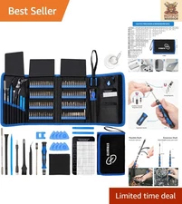 Professional 142-Piece Magnetic Screwdriver Set with Ergonomic Design & Storage
