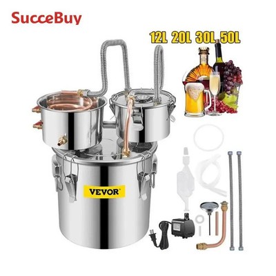 12L 20L 30L 50L Alcohol Brewing Distiller DIY StainlessSteel Still Whisky Brandy
