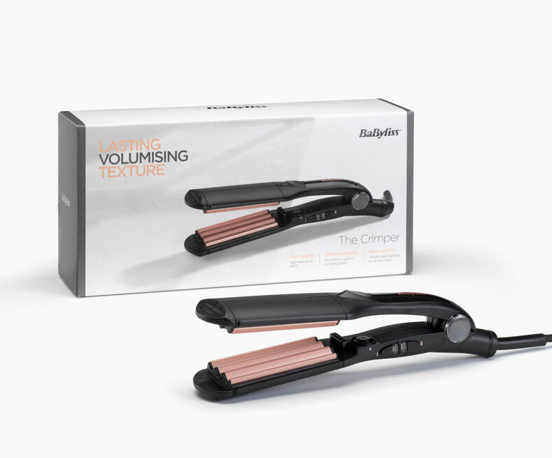 BaByliss Pro Hair Crimper 210 Tourmaline Ceramic Plates - Black 2165CU