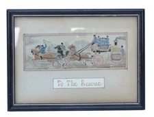 Thomas Stevens of Coventry woven silk Stevengraph picture - "For Life or Death"