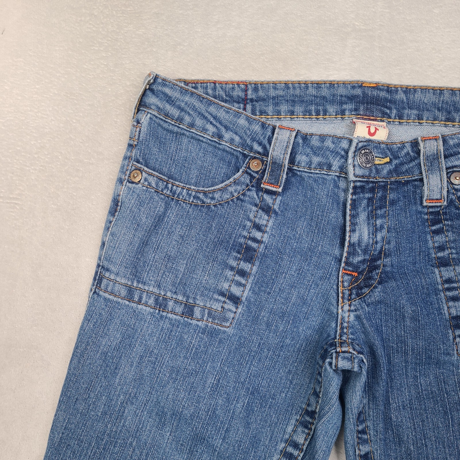 Vintage True Religion Womens Flare Leg Tony Jeans Size 31 (32x32) 90s USA Made thumbnail 12