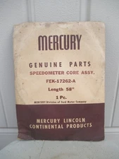 Vintage (NOS) Mercury Speedometer Cable in Package, OEM Part #FEK-17262-A