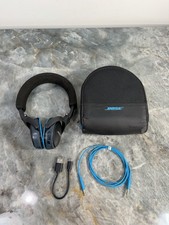 Bose On-ear Wireless Headphones Bluetooth Working Tested Blue Black W/ Case BH1