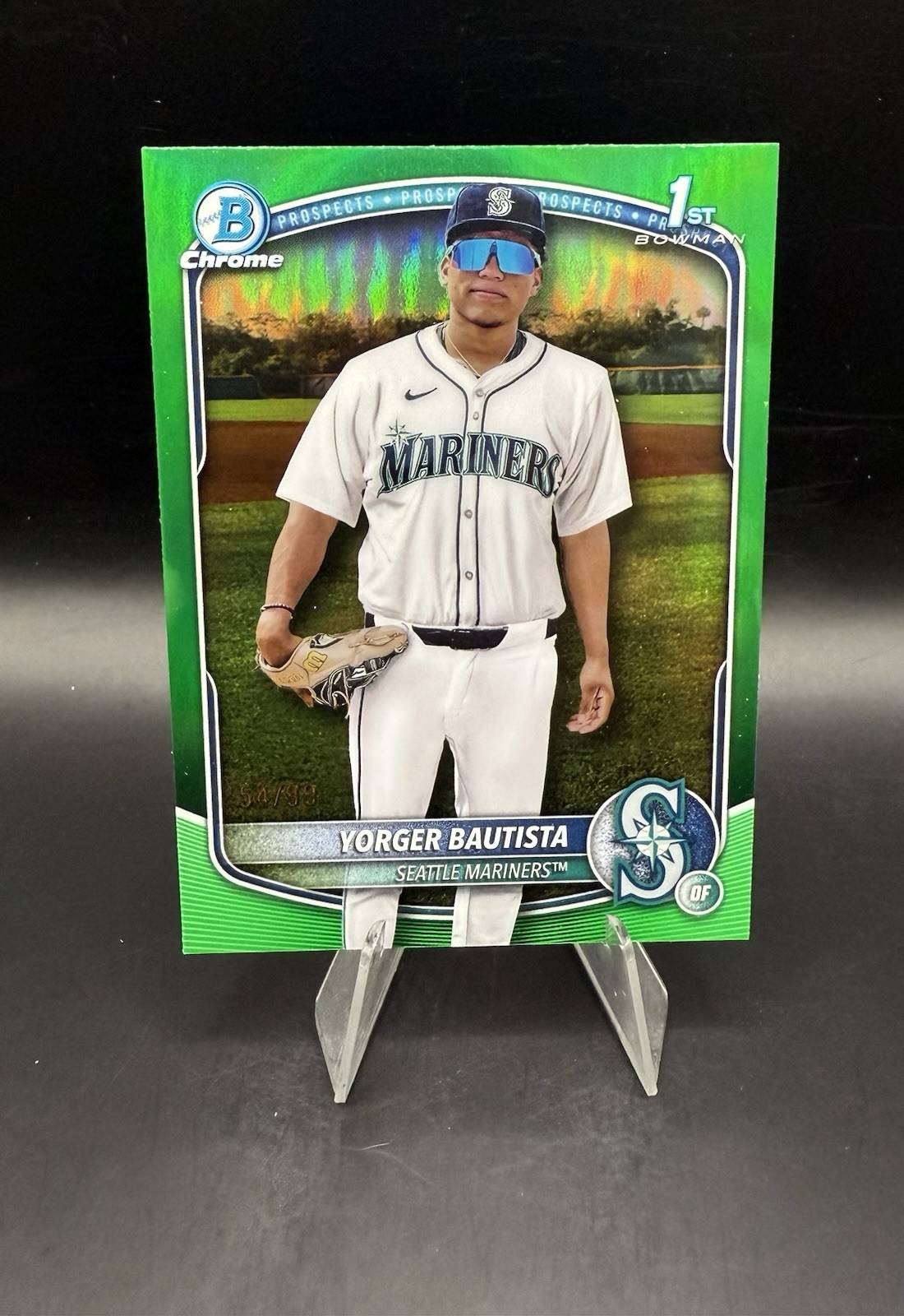 2025 Bowman Chrome Yorger Bautista Green Refractor /99 #BCP-194