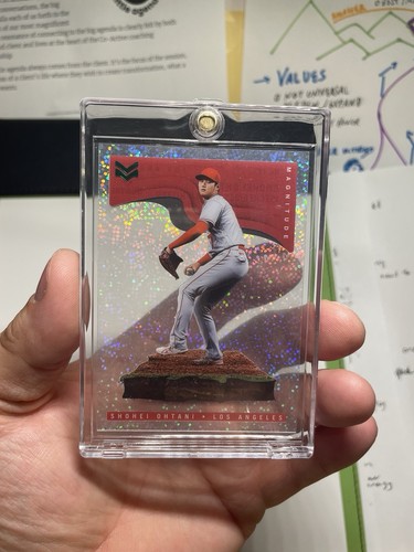 2022 Panini Chronicles Magnitude Shohei Ohtani RED /5 Acetate Rainbow Sparkle