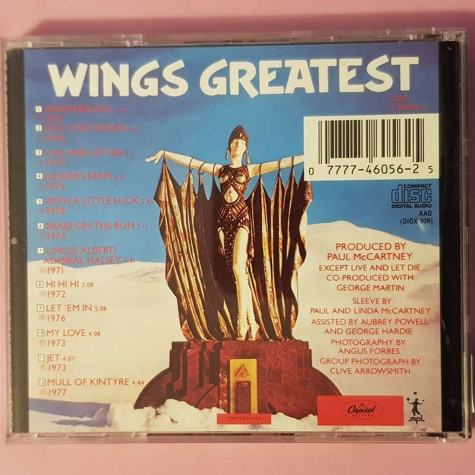 WINGS Wings Greatest  USA JAX VG/EX (CD) - Bild 4 von 4