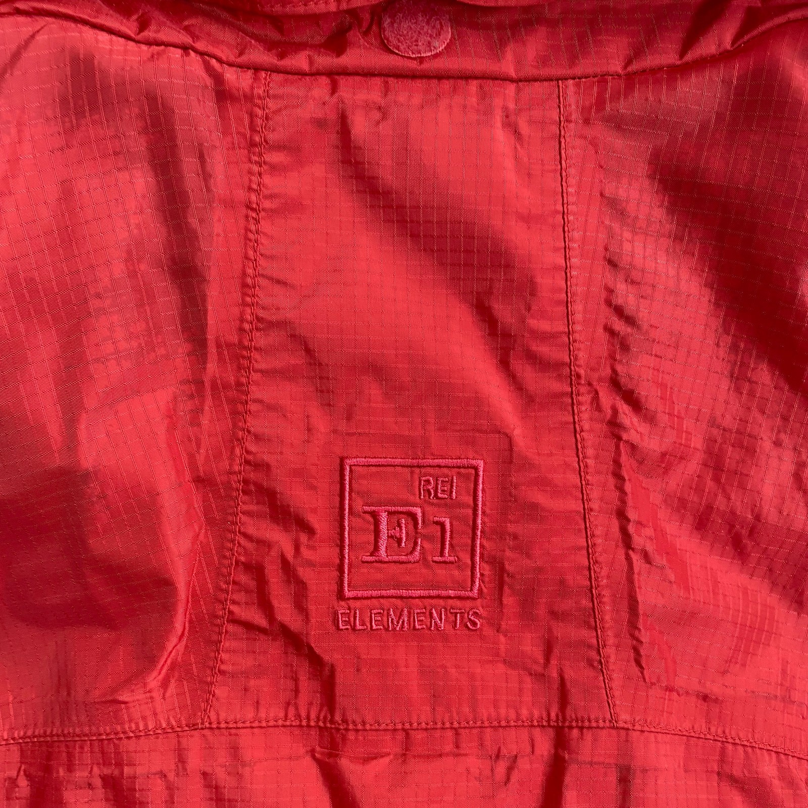 REI Rain Jacket E1 Elements Full Zip Red Hooded W… - image 10