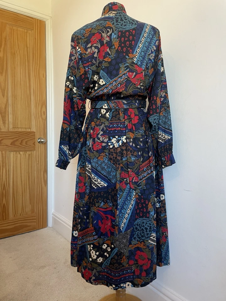 Vintage Mandy Marsh Floral Dress Size UK 10 - Image 3 of 4