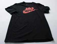 Nike Men's Sportswear Short Sleeve Shoebox Logo T-Shirt CA4 Black Medium