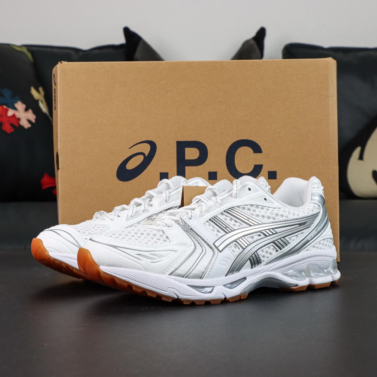 A.P.C. x ASICS Gel Kayano 14 White Pure Silver for Sale