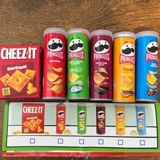 Miniverse Real Brands - Complete Set of 6 Pringles Cheez-Its