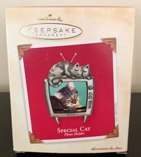 Hallmark Keepsake Christmas Ornament, "Special Cat" Photo Holder 2003 New In Box