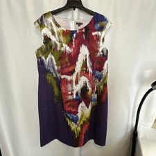 VOIR VOIR Womens Sleeveless Dress Stretch Multicolor NWT Sz- 18 #5035