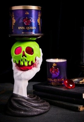   NEW Bath and Body Works Disney Villains Evil Queen Poison Apple Candle Holder