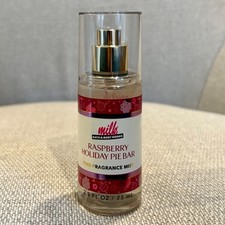 Bath  Body Works Milk Raspberry Holiday Pie Bar Mini Fine Fragrance Mist 2.5oz