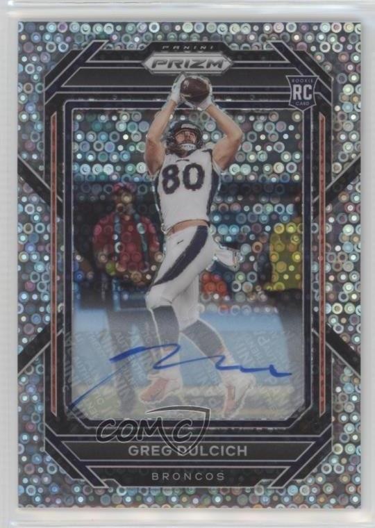 2022 Panini Prizm Rookies No Huddle Greg Dulcich #360 Rookie Auto RC uc1
