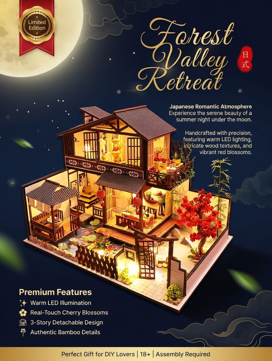DIY Handmade Japanese-Style House Model
