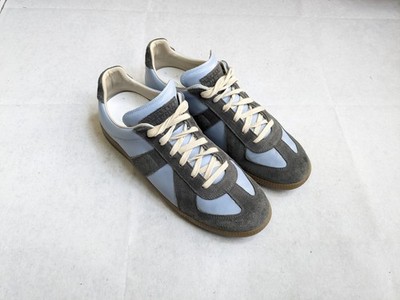 Maison Margiela GAT Sneakers Blue Gray Men 8.5 41.5 Suede Leather