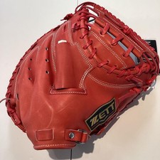 ZETT Pro Status Catcher's Mitt BPROCM02S Deep Orange Used