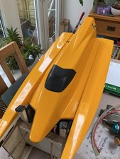 rc boat hull  Catamaran Fiberglass for Petrol electric power