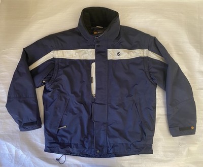 Vintage Rossignol Ski Jacket Thinsulate Blue White Size XL Winter Coat Full Zip