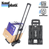 Klappbare Sackkarre 35Kg Mit Teleskopstange Und 2 Expanderseilen