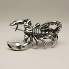 Handmade Sterling Silver Brooch Scorpion Genuine Solid Hallmarked 925 Empress