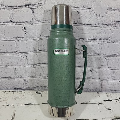 Classic Stanley Thermos Bottle 1.1 QT Folding Handle Stainless