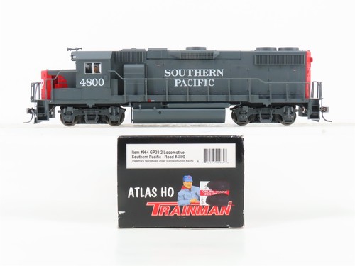 Locomotora diésel Atlas Trainman 964 SP Southern Pacific GP38-2 escala HO #4800 | Condition: Used