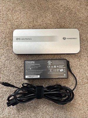 Cable Matters Thunderbolt 3 Dock With 60W Power Delivery Model Number 107014