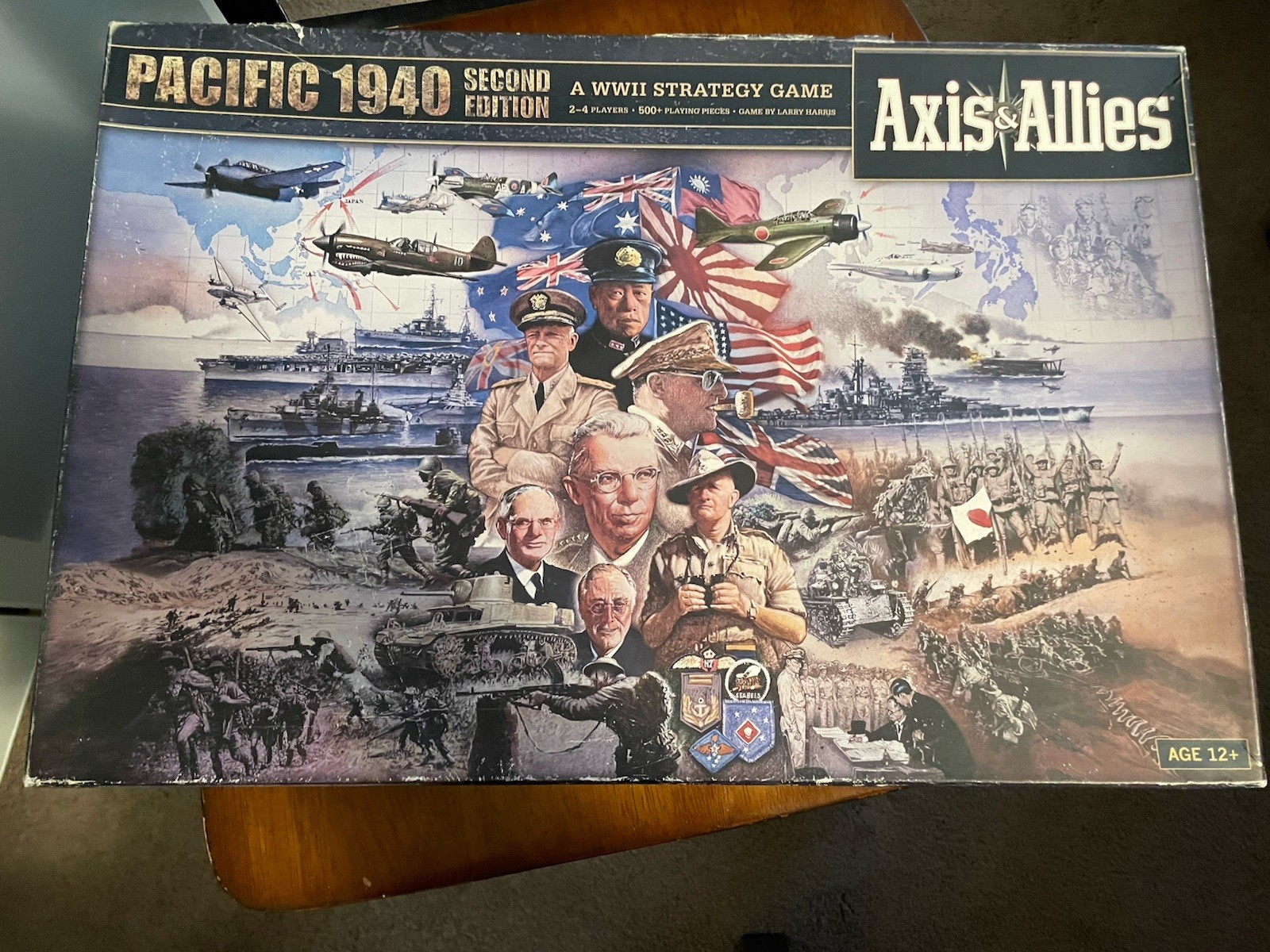 Axis & Allies: 1940 Pacific 2nd Edition World War 2 Renegade Games - opened VG